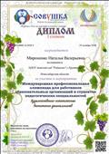 Диплом I степени за участие в мероприятии "Международная профессиональная олимпиада для работников образовательных организаций и студентов педагогических специальностей. Художественно-эстетическое воспитание дошкольников" Диплом I степени за участие в мероприятии "Международная профессиональная олимпиада для работников образовательных организаций и студентов педагогических специальностей. Художественно-эстетическое воспитание дошкольников"